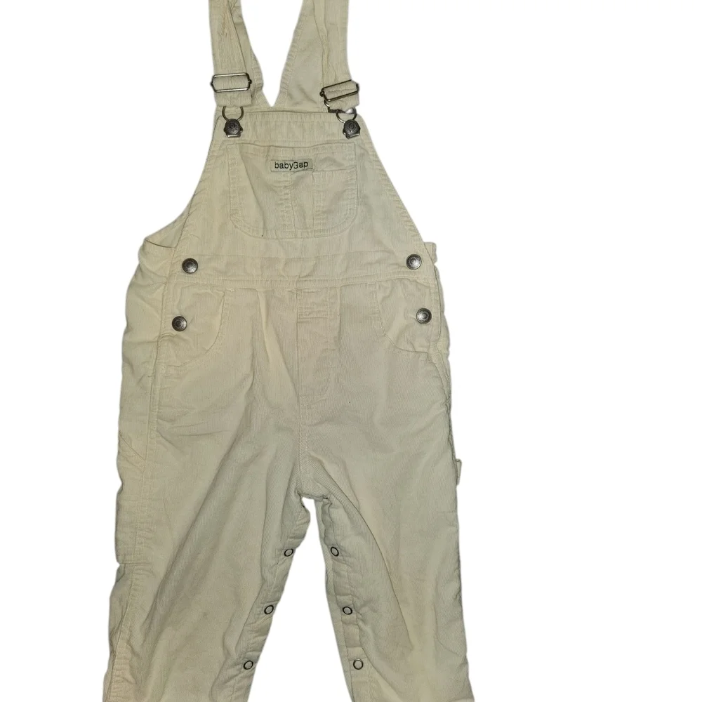 GAP Baby Overalls in Cream
